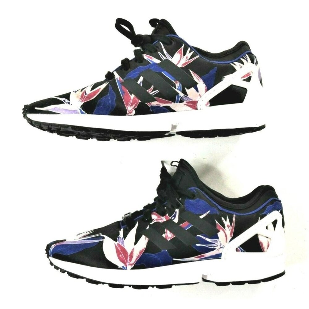 Adidas Torsion Athletic Shoes Hawaiian Floral Pattern Mens Size US 10 EU 44